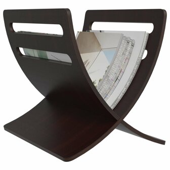 Tijdschriftenrek vloermodel hout bruin 4