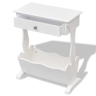 Tijdschriftenrek Melrose wit 2