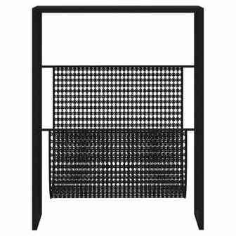 Tijdschriftenrek 35x15x45 cm staal zwart 3