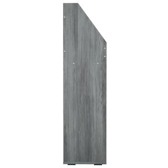Kindertijdschriftenrek 71x30x114 cm bewerkt hout betongrijs 4