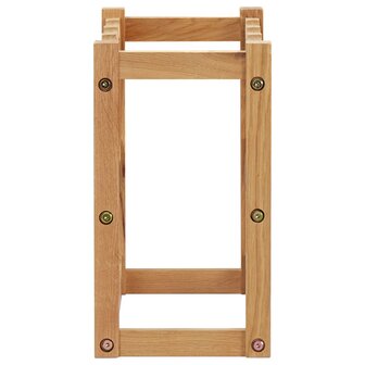 Wijnrek voor 12 flessen 47x21x36 cm massief eikenhout 3