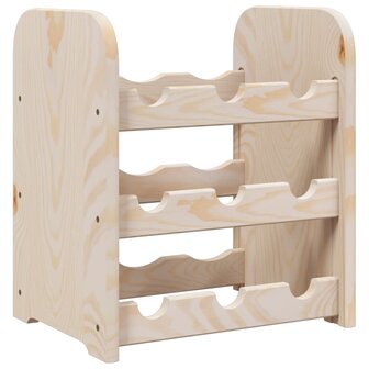 Wijnrek 33x25x37 cm massief grenenhout 2