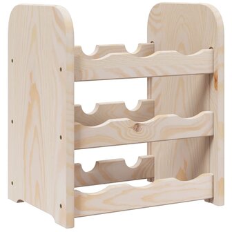 Wijnrek 33x25x37 cm massief grenenhout 7