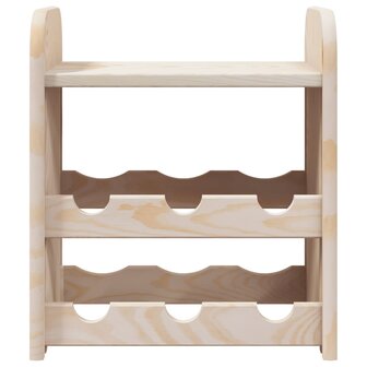 Wijnrek met bovenblad 33x25x37 cm massief grenenhout 5