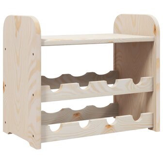 Wijnrek met bovenblad 43x25x37 cm massief grenenhout 2