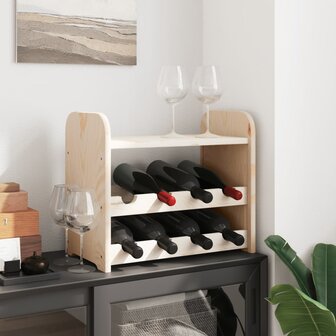 Wijnrek met bovenblad 43x25x37 cm massief grenenhout 3