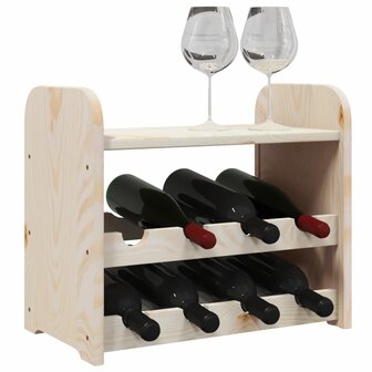 Wijnrek met bovenblad 43x25x37 cm massief grenenhout 4