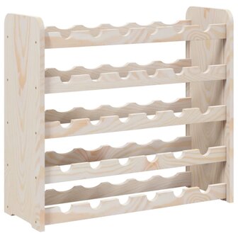 Wijnrek 67,5x25x60 cm massief grenenhout 2