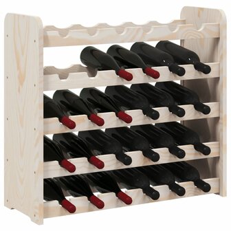 Wijnrek 67,5x25x60 cm massief grenenhout 4