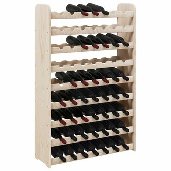 Wijnrek 72,5x25x111,5 cm massief grenenhout 4