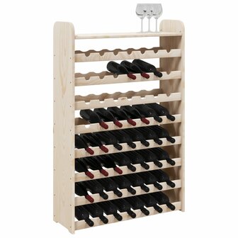 Wijnrek met bovenblad 72,5x25x111,5 cm massief grenenhout 4