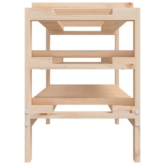 Wijnrek 109,5x30x42 cm massief grenenhout 6