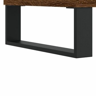 Badkamerkast 30x30x100 cm bewerkt hout bruin eikenkleur 10
