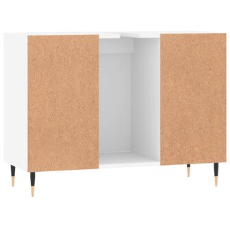 Badkamerkast 80x33x60 cm bewerkt hout wit 8