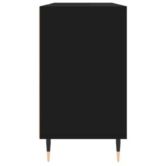 Badkamerkast 80x33x60 cm bewerkt hout zwart 7