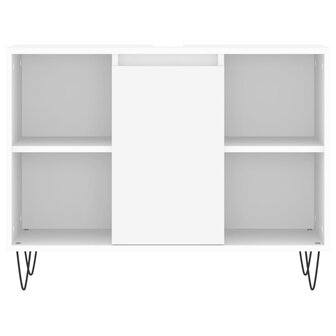 Badkamerkast 80x33x60 cm bewerkt hout wit 5