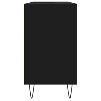 Badkamerkast 80x33x60 cm bewerkt hout zwart 7