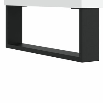 Badkamerkast 80x33x60 cm bewerkt hout wit 10