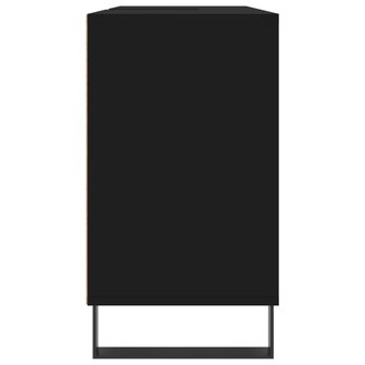 Badkamerkast 80x33x60 cm bewerkt hout zwart 7