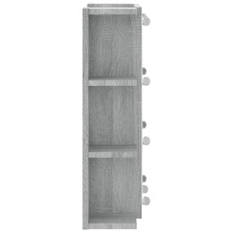 Spiegelkast met LED-verlichting 70x16,5x60 cm grijs sonoma 9