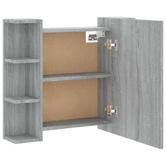 Spiegelkast met LED-verlichting 70x16,5x60 cm grijs sonoma 11