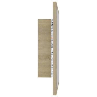 Badkamerspiegel LED 40x8,5x37 cm acryl sonoma eikenkleurig 9