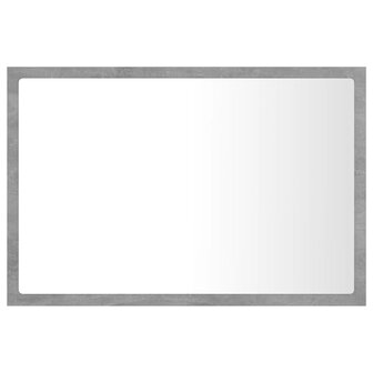 Badkamerspiegel LED 60x8,5x37 cm acryl betongrijs 3