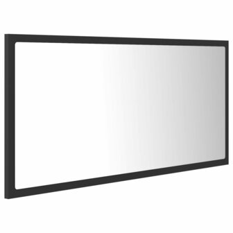 Badkamerspiegel LED 90x8,5x37 cm acryl grijs 4