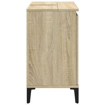 Wastafelkast 58x33x60 cm bewerkt hout sonoma eikenkleurig 5