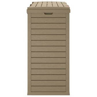 Vuilnisbak voor buiten 78x41x86 cm polypropeen lichtbruin 6