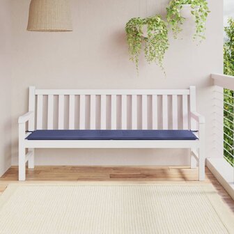 Tuinbankkussen 180x50x3 cm oxford stof marineblauw 1