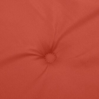 Stoelkussens 2 st lage rug 100x50x4 cm stof gem&ecirc;leerd rood 6