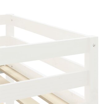 Kinderhoogslaper met gordijnen 80x200 cm grenenhout blauw 10