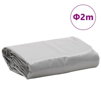 Dekzeil 650 g/m&sup2; &Oslash; 2 m grijs 8