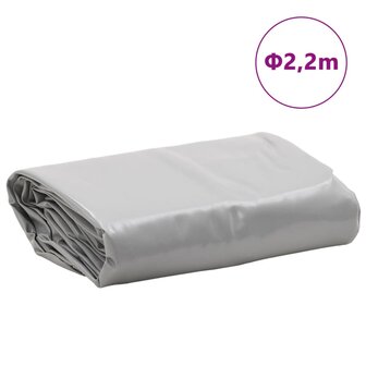 Dekzeil 650 g/m&sup2; &Oslash; 2,2 m grijs 8