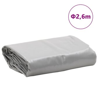 Dekzeil 650 g/m&sup2; &Oslash; 2,6 m grijs 8