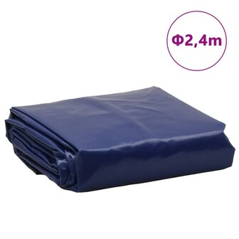 Dekzeil 650 g/m&sup2; &Oslash; 2,4 m blauw 8