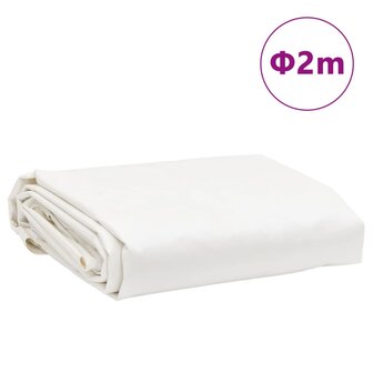 Dekzeil 650 g/m&sup2; &Oslash; 2 m wit 8