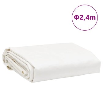 Dekzeil 650 g/m&sup2; &Oslash; 2,4 m wit 8