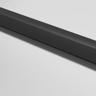 Binnendeur smal 93x201,5 cm gehard glas en aluminium zwart 6