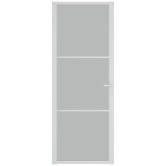 Binnendeur 76x201,5 cm matglas en aluminium wit 3