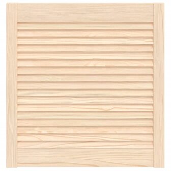 Kastdeur met lamellen 61,5x59,4 cm massief grenenhout 2
