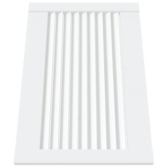 Kastdeuren met lamellen 4 st 39,5x59,4 cm grenenhout wit 3