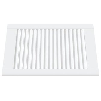 Kastdeuren met lamellen 2 st 61,5x39,4 cm grenenhout wit 3