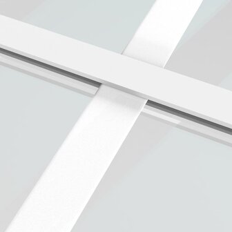 Schuifdeur 90x205 cm ESG-glas en aluminium wit 5