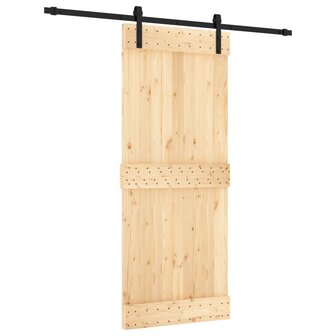 Schuifdeur met beslag 85x210 cm massief grenenhout 2