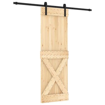 Schuifdeur met beslag 70x210 cm massief grenenhout 2