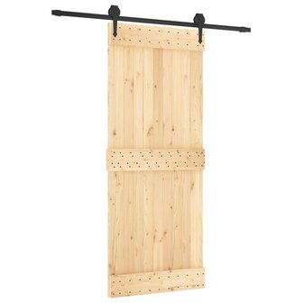 Schuifdeur met beslag 85x210 cm massief grenenhout 2