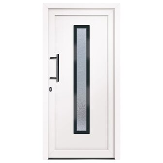 Voordeur 98x200 cm PVC wit 3