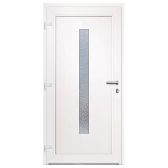 Voordeur 98x200 cm PVC wit 4